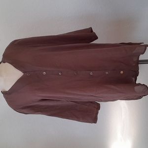 1990s Vintage Click by Color Me Cotton Rayon Shirt Jacket